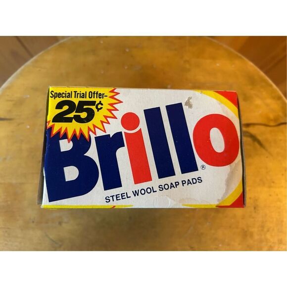 Vintage Box of 4 Brillo Steel Wool Soap Pads Dial Corporation (8552) - Picture 5 of 7